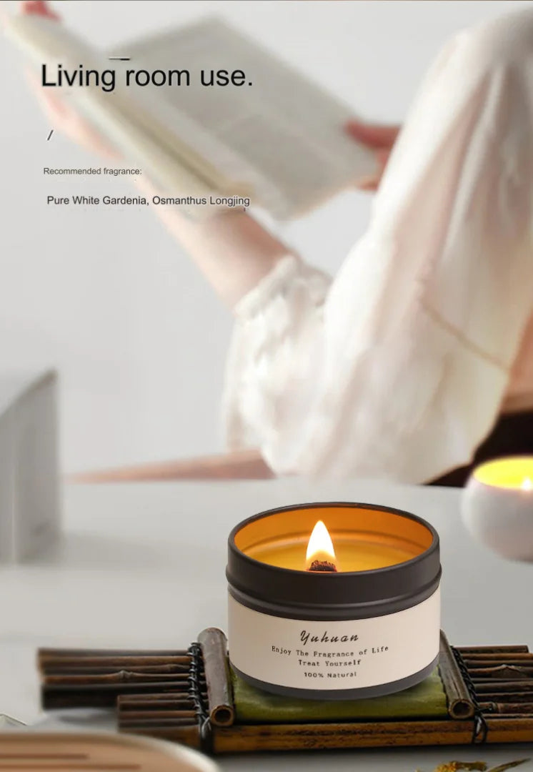 Black Tin Can Scented Aromatic Citronella Candles