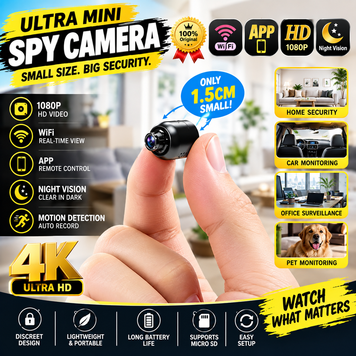 Mini X5 Camera Wireless 1080P Surveillance Security Video Cam Night Vision Motion Detect Camcorder Mini Cam Monitor Smart Home