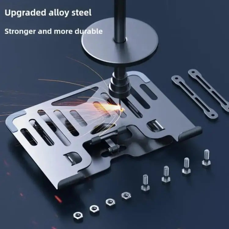 New 2-in-1 Foldable Laptop Tablet Stand Riser with Phone Holder Fan Type
