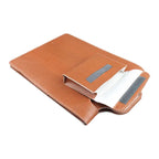 Newest 6-in-1 Wireless Charging Protective Case and Mouse Pad Leather Wireless Charging Laptop Sleeve for Laptop and Tablet