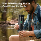 3 in 1 TYPE C Travel Cold Hot Brewing Cafe Machine USB 3 in 1 Portable Mini Espresso Handheld Capsule Self Heating Coffee Maker
