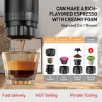 3 in 1 TYPE C Travel Cold Hot Brewing Cafe Machine USB 3 in 1 Portable Mini Espresso Handheld Capsule Self Heating Coffee Maker