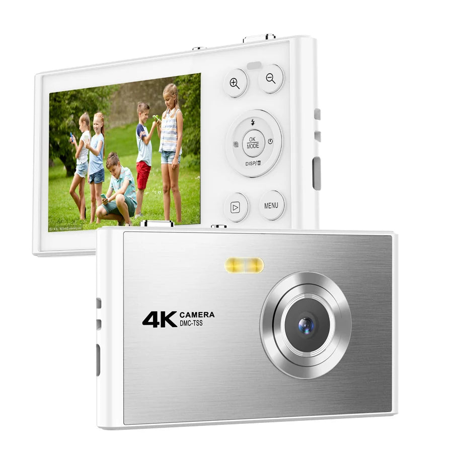 Best Gift for 2026 Christmas Super Thin 4K Card Digital Cameras 16X Zoom 2.8 Inch Screen Portable Traveling Digital Camera
