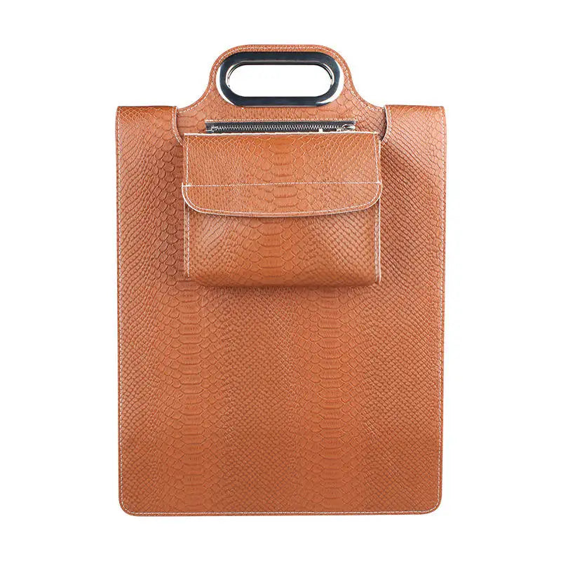 Newest 6-in-1 Wireless Charging Protective Case and Mouse Pad Leather Wireless Charging Laptop Sleeve for Laptop and Tablet