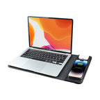 Luxury Leather Wireless Charging Laptop Sleeve Reliable 15W Fast Charging Laptop Bags Mousepad14 -16inch Foldable Charger