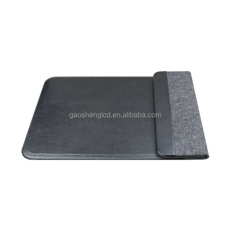 Luxury Leather Wireless Charging Laptop Sleeve Reliable 15W Fast Charging Laptop Bags Mousepad14 -16inch Foldable Charger