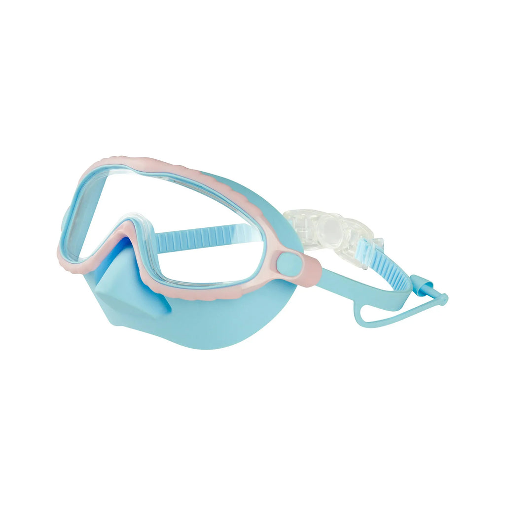 Children'S Swimming Goggles With Nose Cover, Wide Field Of View Diving Mask, Silicone Anti-Fog And Leak-Proof Large Format