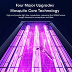 20W Solar Mosquito Killer Lamp with Light 395nm UV+Carbon Mesh IPX5 Waterproof 6000mah USB/Solar Rechargeable for Garden/Patio