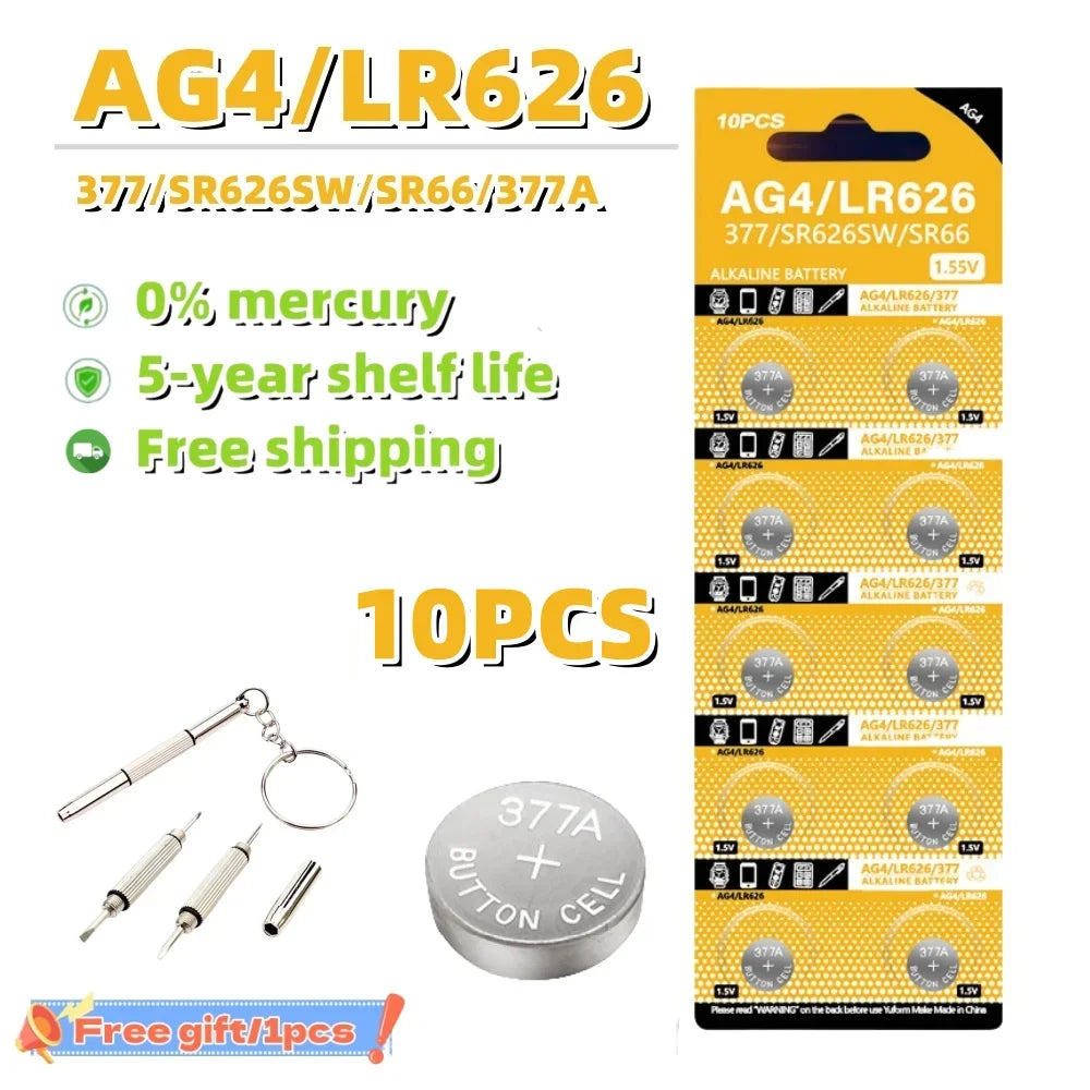 5-10PCS CR2032 CR2025 CR2016 LR41 LR44 LR626 LR1130 Button Battery 3V Lithium Battery For Watch Toy Calculator Car Remote Keys