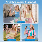 Mini Handheld Fan 3600mAh High-Speed Portable Turbo Pocket Fan for Outdoor Travel