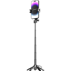 Newly Upgraded Design Mini Bluetooth Portable Telescopic Multifunctional Tripod Phone Selfie Stick