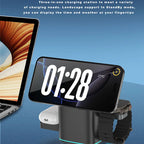 Qi2 25W 3-in-1 Magnetic Wireless Charger Stand Fast Charging For iPhone 14 15 16 17/AirPods Charger Touch Auto Rotation