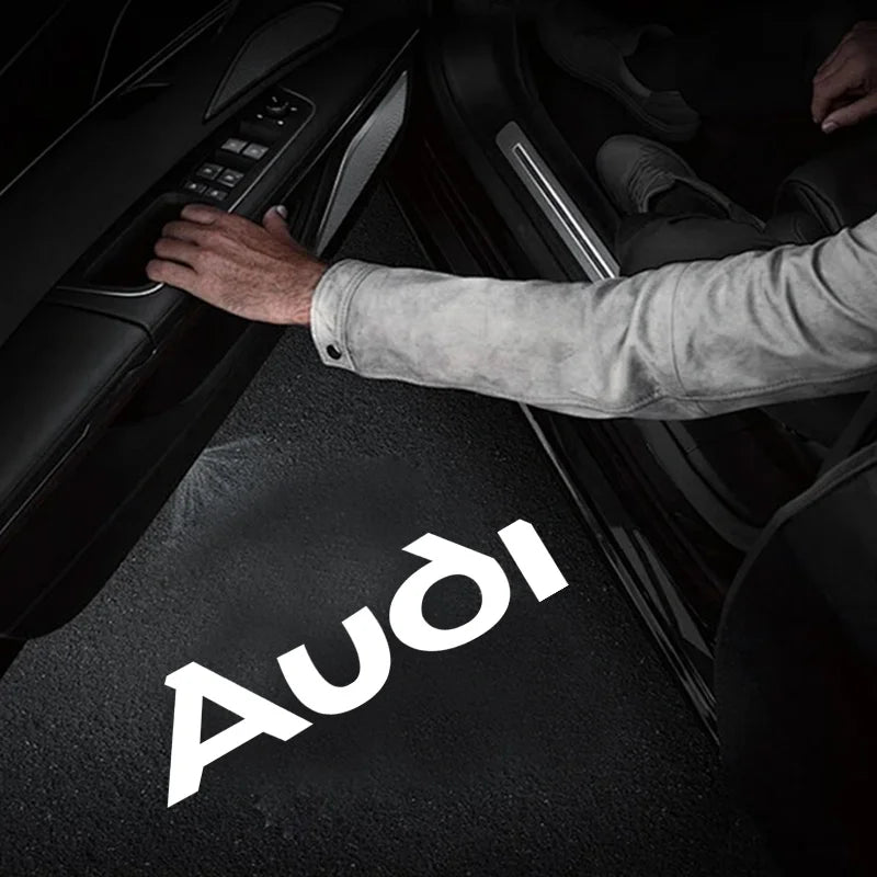 Car Accessories For Audi Quattr Q3 Q5 Q7 S3 S4 S5 S6 S7 A4 A5 A6 B6 B7 B8 C5 C6 C7 A7 A8 Led Emblem Lamp Car Door Welcome Lights