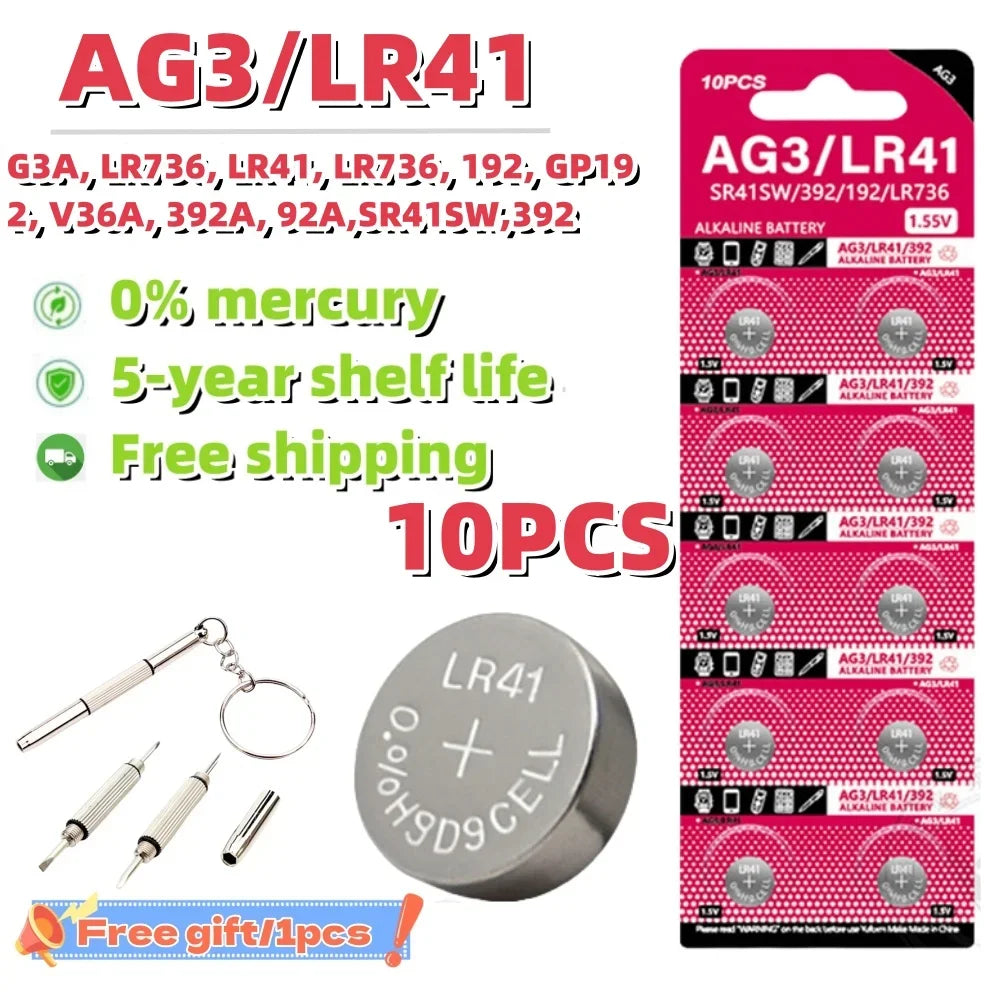 5-10PCS CR2032 CR2025 CR2016 LR41 LR44 LR626 LR1130 Button Battery 3V Lithium Battery For Watch Toy Calculator Car Remote Keys