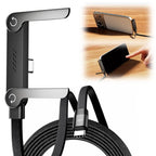 Foldable Charging Cable With Integrated Stand Fast Charging Cable Phone Tablet 240W Ultra-Fast Data Cable Phone Holder