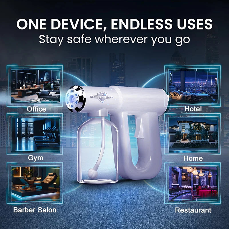 ULV Atomizer & Nano Steam Gun-The Original Disinfectant Fogger Machine - Professional Sanitizer Sprayer