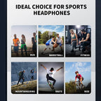 Earphones Bluetooth 5.3 Sports Wireless Headphones Ear Hook Waterproof Headset for Running Driving