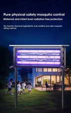 20W Solar Mosquito Killer Lamp with Light 395nm UV+Carbon Mesh IPX5 Waterproof 6000mah USB/Solar Rechargeable for Garden/Patio