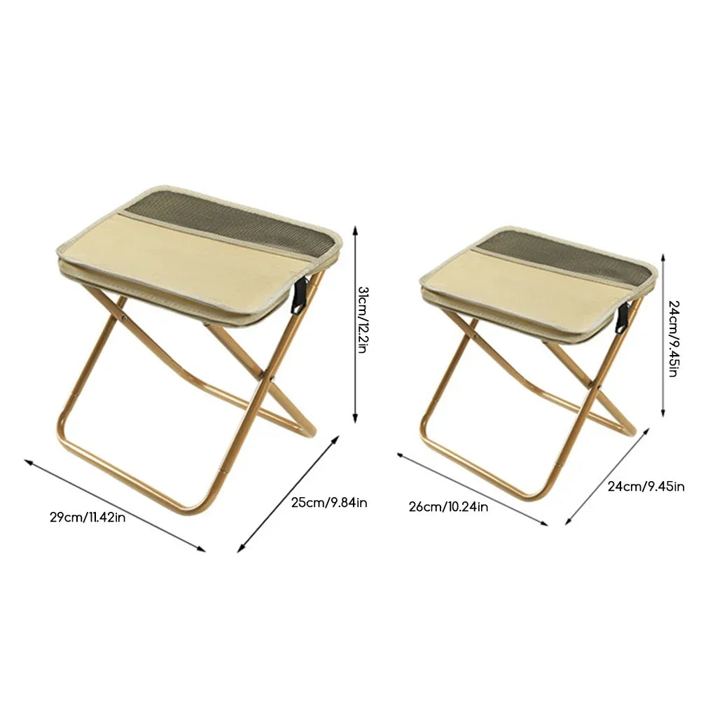 Foldable Backpack Stool Folding Chair for Fishing Travel