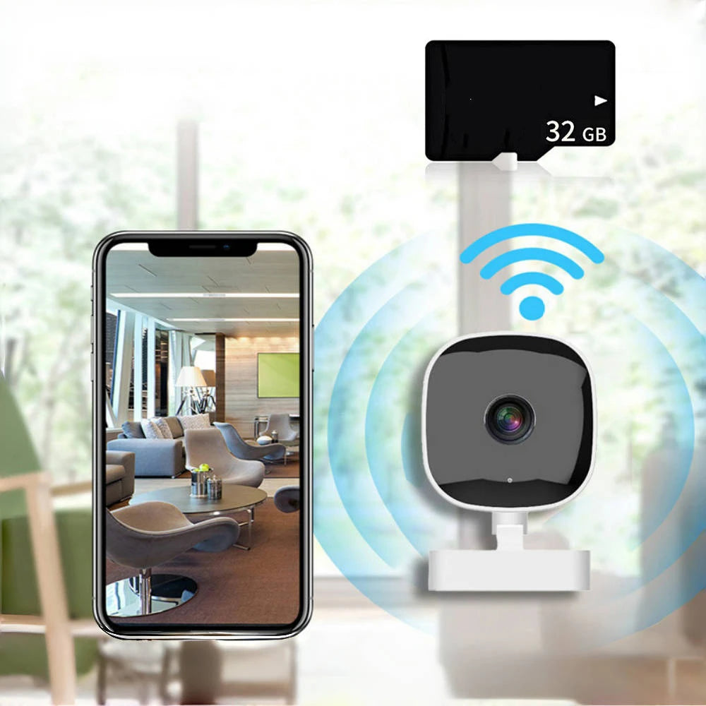 Smart Full HD Wireless Camera Wide-angle Motion Detection And Recorder Audio Video For Night Vision Home Safety Micro Camcorder