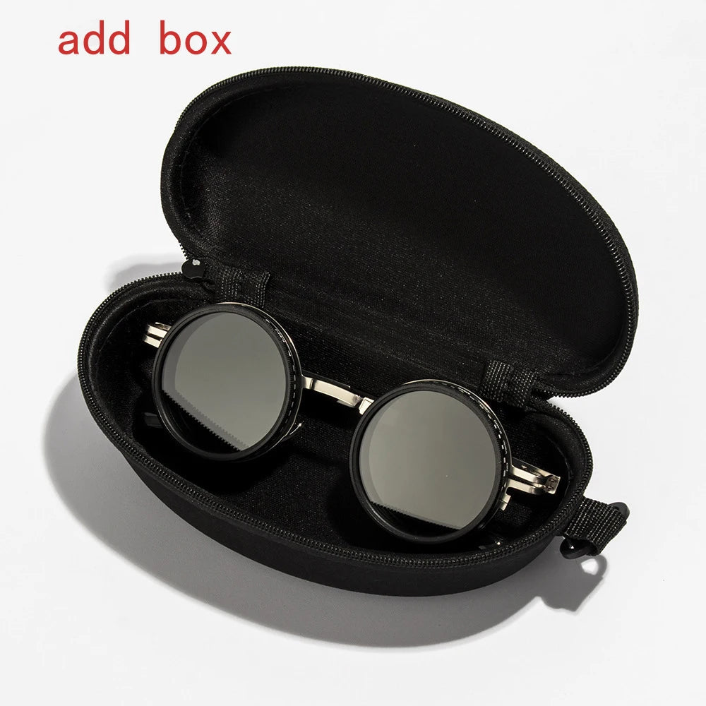 ND9 level Sunglasses Stepless Rotating Filter Retro Polarized Sunglass Cycling Sports Glassees