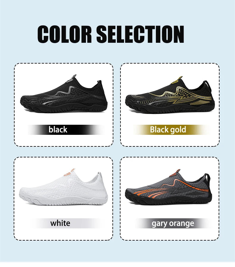 Summer Quick-Drying Beach Water Shoes Unisex Swimming Aqua Slippers Outdoor Activities Surfing on The Sea Five Finger Sandals