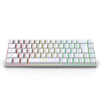 Keyboard 68 Keys RGB Backlight Small Portable Office Computer Membrane Keyboard For Windows Tablet Laptop Game