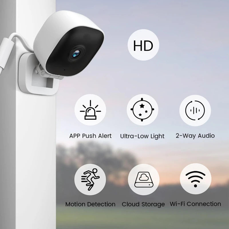 Smart Full HD Wireless Camera Wide-angle Motion Detection And Recorder Audio Video For Night Vision Home Safety Micro Camcorder