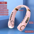 Mini Hanging Neck Fan Portable Bladeless Neck Fan Air Cooler Digital Display Rechargeable Air Conditioner Neck Ventilator