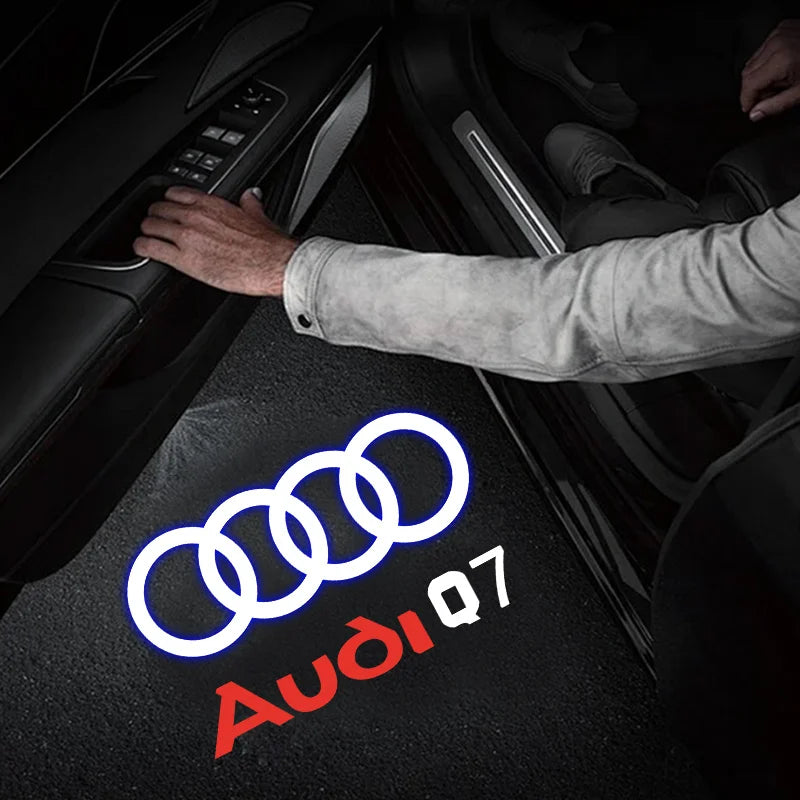 Car Accessories For Audi Quattr Q3 Q5 Q7 S3 S4 S5 S6 S7 A4 A5 A6 B6 B7 B8 C5 C6 C7 A7 A8 Led Emblem Lamp Car Door Welcome Lights