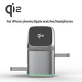 Qi2 25W 3-in-1 Magnetic Wireless Charger Stand Fast Charging For iPhone 14 15 16 17/AirPods Charger Touch Auto Rotation