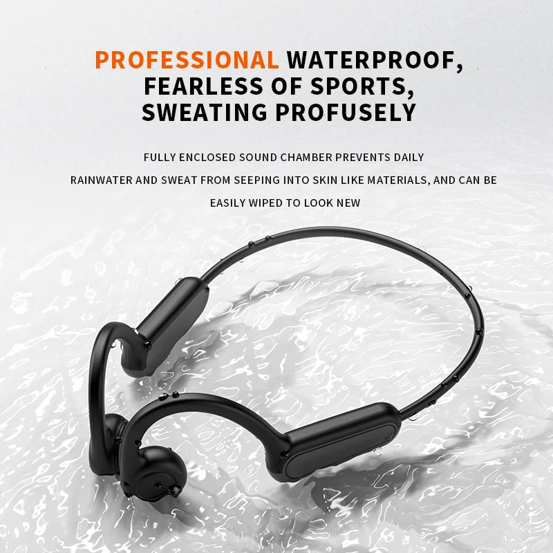 Earphones Bluetooth 5.3 Sports Wireless Headphones Ear Hook Waterproof Headset for Running Driving