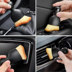 Car Air Vent Cleaning Soft Brush with Casing Car Interior Cleaning Tool Artificial Car Brush Car Crevice Dusting Car Detailing