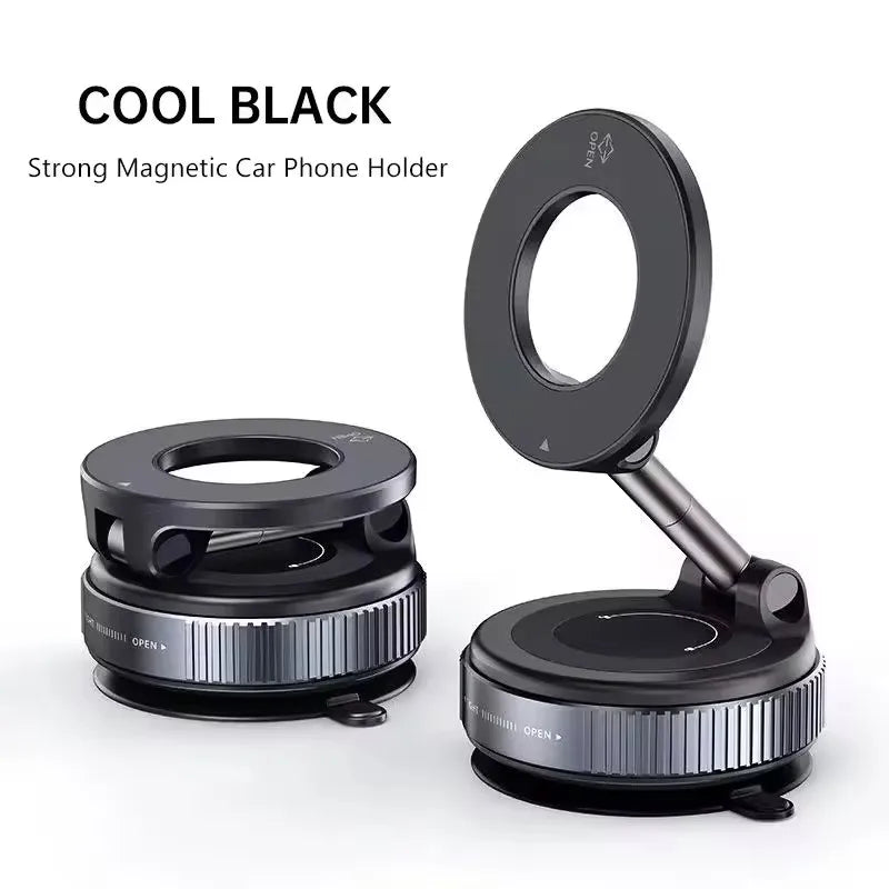 2026 New 360° Upgraded Adjustable&Foldable Magnetic Car Mobile Phone Holder Hollow Out Design Rotatable Zinc Alloy And ABS Material