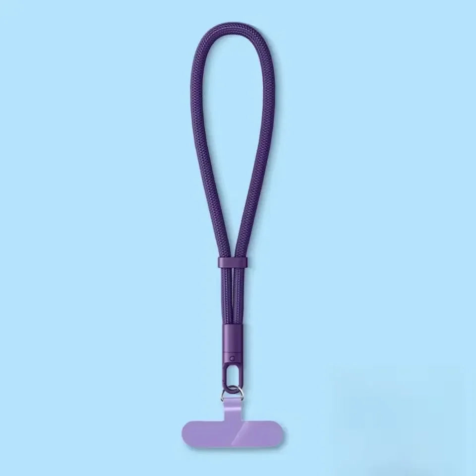Universal Adjustable Mobile Phone Self-locking Anti-loss Lanyard for iPhone Samsung Short Wrist Strap Durable Cell Phone Strap