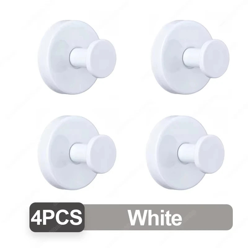 New Suction Cup Hooks Stainless Steel Waterproof Bathroom Shower Wall Mount Punch-free Reusable Strong Adsorption Hook Holders