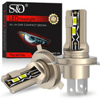 30000LM H4 Led Headlight Canbus Led H4 Auto Headlamp Turbo LED H4 9003 High Low Beam Headlight Bulb 12V 24V 6500K