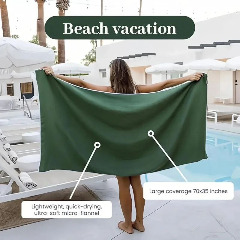 Magnetic Bath Towel Microfiber Quick Drying Outdoor Magnet Towels Beach Towel for Surfing Swimming Changing Clothes