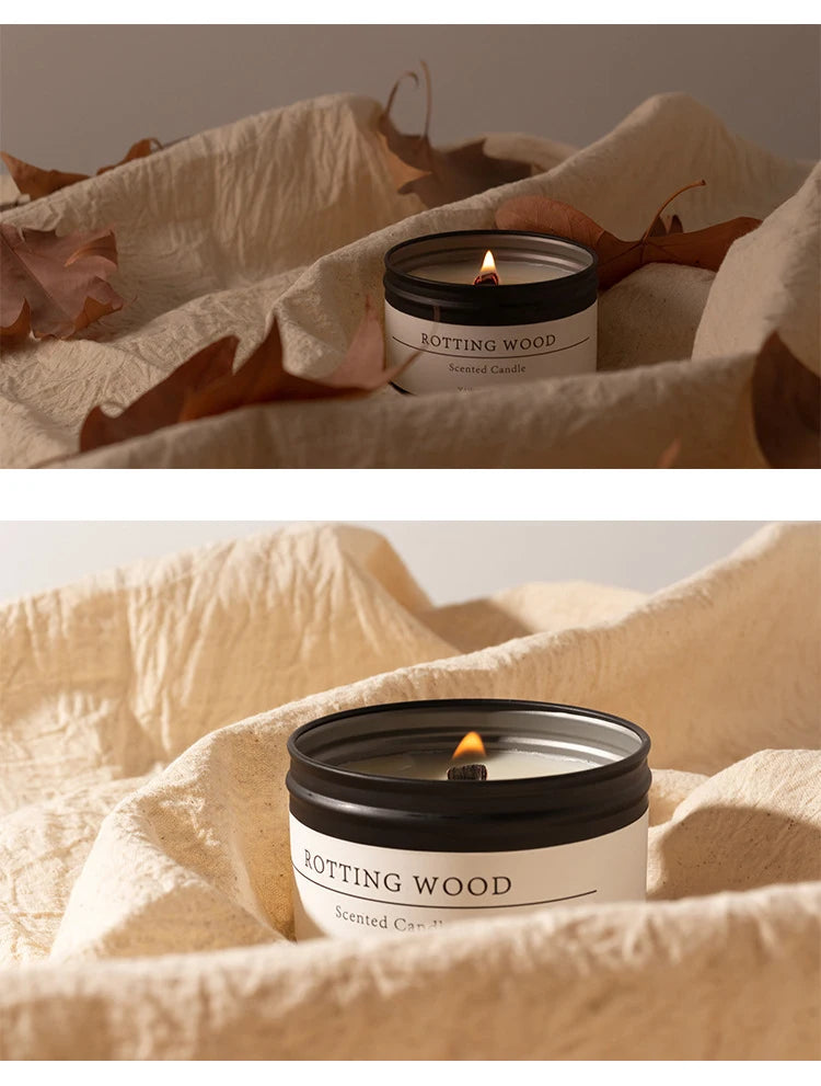 Black Tin Can Scented Aromatic Citronella Candles