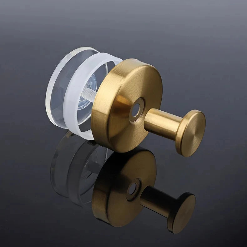 New Suction Cup Hooks Stainless Steel Waterproof Bathroom Shower Wall Mount Punch-free Reusable Strong Adsorption Hook Holders