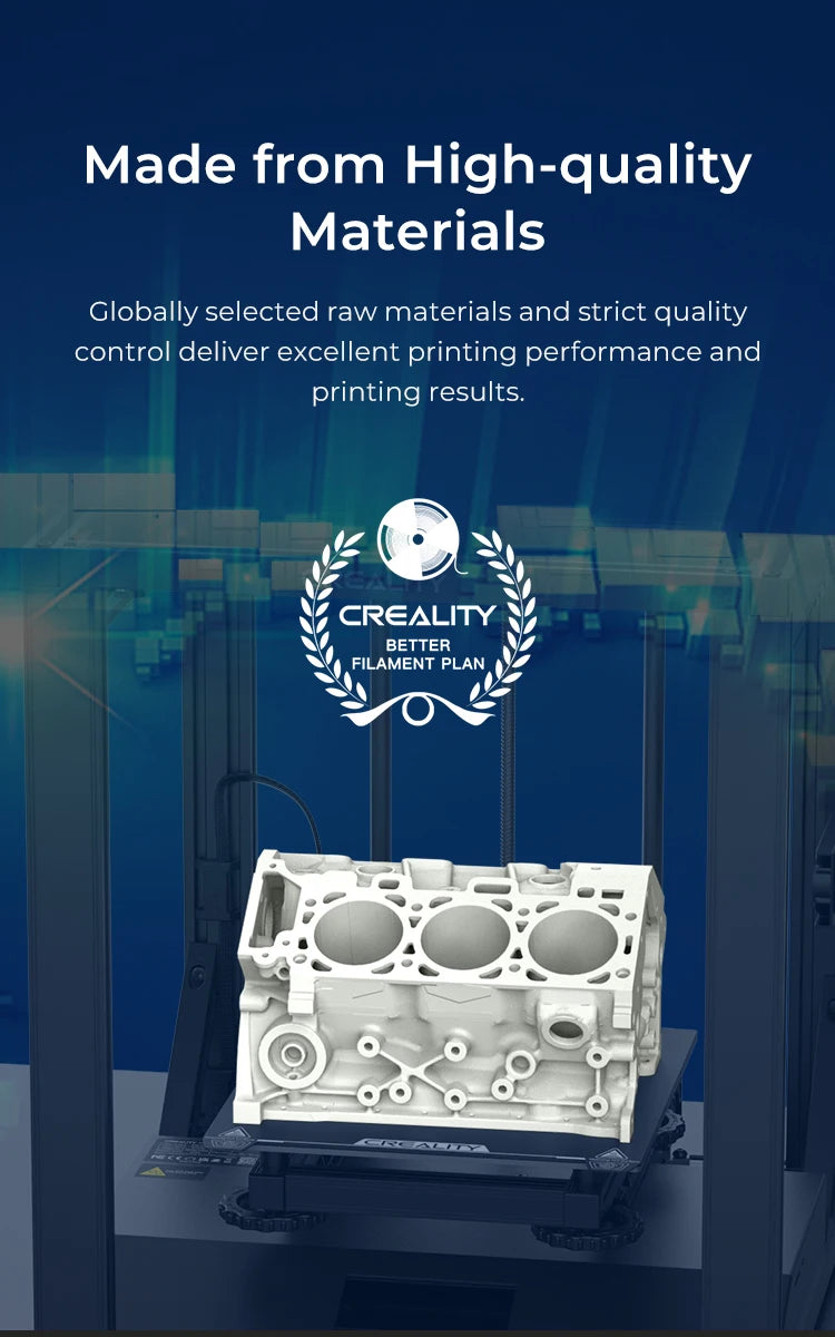 CREALITY Hyper Series PLA Filament 1.75mm Better Fluidity Faster Cooling High Precision for FDM Printers