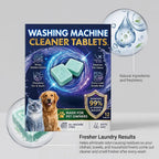 Washing Machine Cleaner Tablets Deep Cleaning Descaling Deodorizer Pet Hair Remover Washer Tub Clean Universal Laundry Care