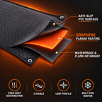 EU/US Waterproof Anti-Slip Graphene Snow Melting Mat for Outdoor Winter Stairs Ramp House Entrance Plants Warmth Heating Pad