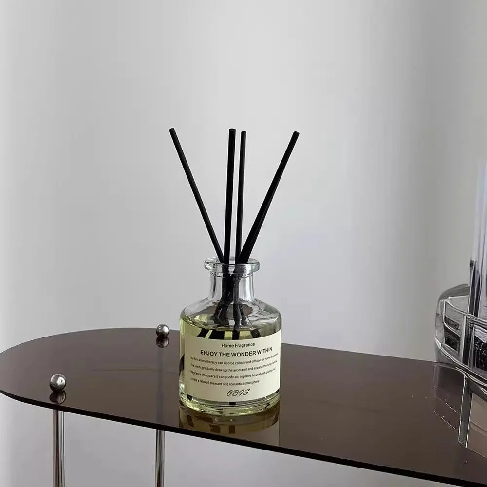 50ml Aromatherapy Essential Oil Flameless Freesia Jasmine Fragrance Oil with Reed Diffuser