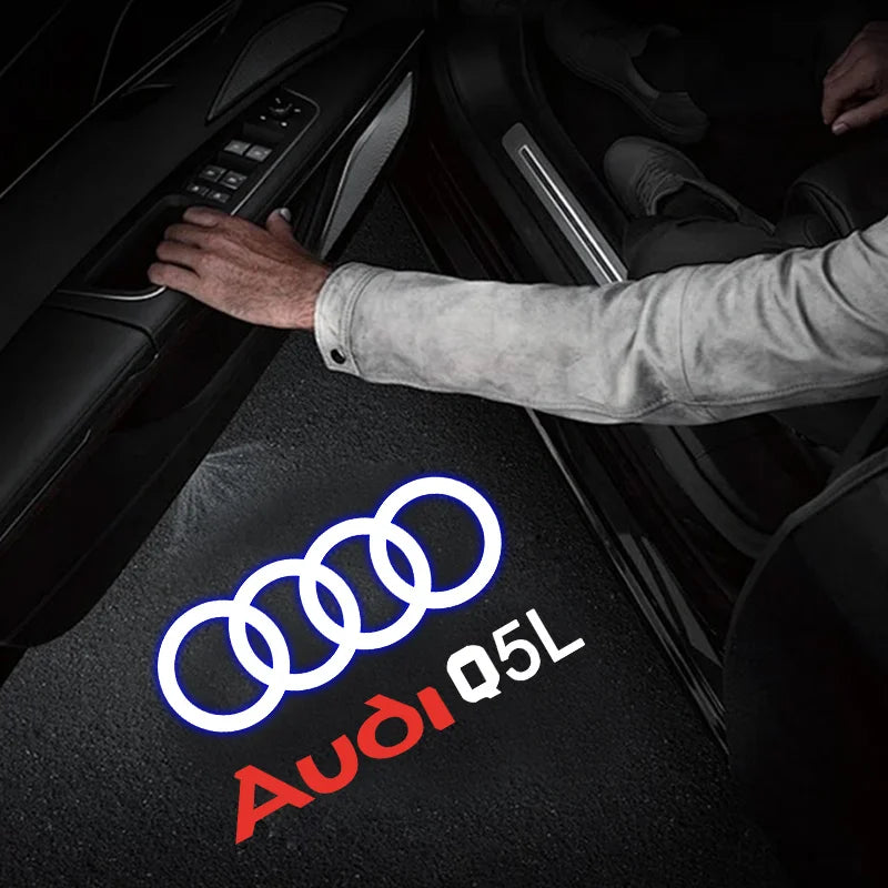 Car Accessories For Audi Quattr Q3 Q5 Q7 S3 S4 S5 S6 S7 A4 A5 A6 B6 B7 B8 C5 C6 C7 A7 A8 Led Emblem Lamp Car Door Welcome Lights