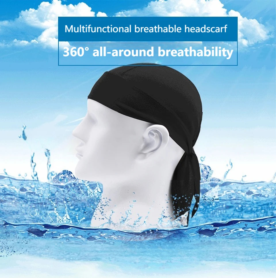 Cycling Headscarf Spring Summer Men Women Breathable Hiking Scarf Outdoor Tourism Pirate Hat Sports Sun Protection Headscarf