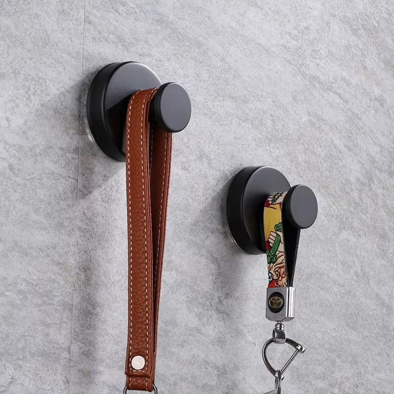 New Suction Cup Hooks Stainless Steel Waterproof Bathroom Shower Wall Mount Punch-free Reusable Strong Adsorption Hook Holders