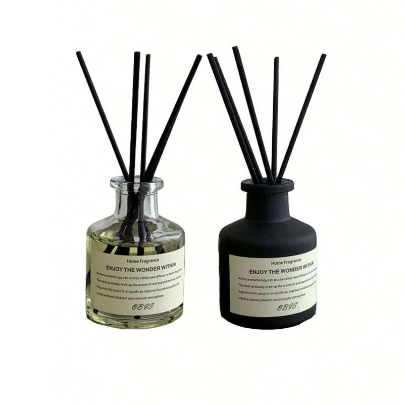 50ml Aromatherapy Essential Oil Flameless Freesia Jasmine Fragrance Oil with Reed Diffuser