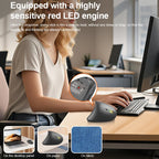 2.4GHz Bluetooth Wireless Mouse Rechargeable Vertical Mice Ergonomic 3Adjustable 1600DPI 6Buttons for Laptop PC Computer Desktop