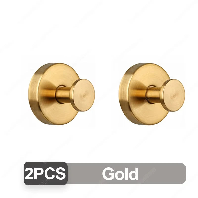 New Suction Cup Hooks Stainless Steel Waterproof Bathroom Shower Wall Mount Punch-free Reusable Strong Adsorption Hook Holders